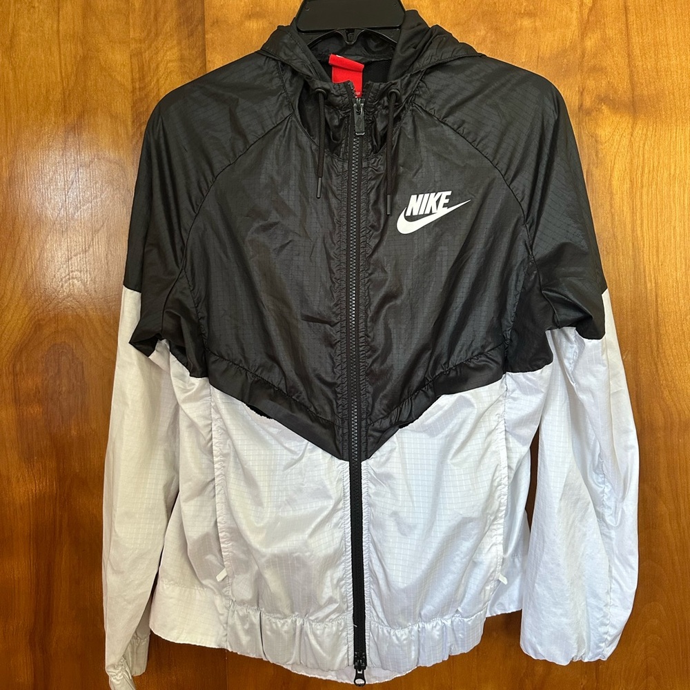 Nike b&w rain coat